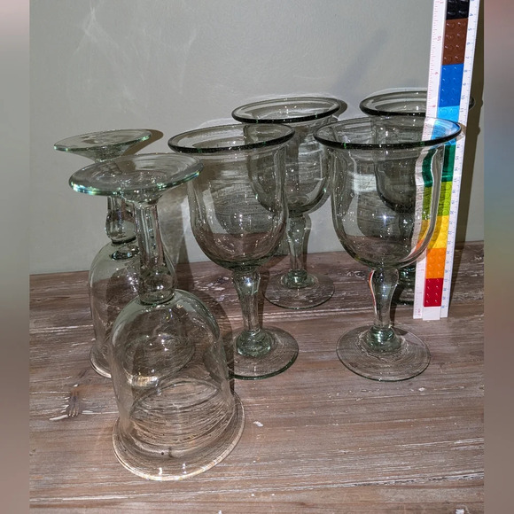 Set of 6 Casa by Pottery Barn water goblets - Picture 11 of 11